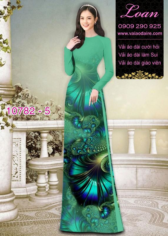 Vải áo dài hoa văn lập thể
