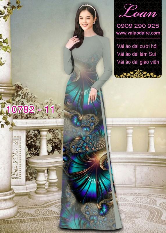 Vải áo dài hoa văn lập thể