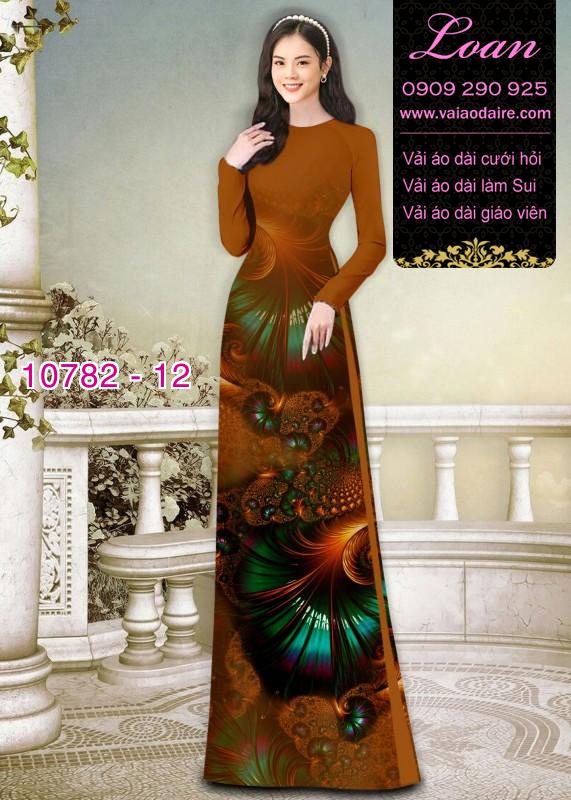 Vải áo dài hoa văn lập thể