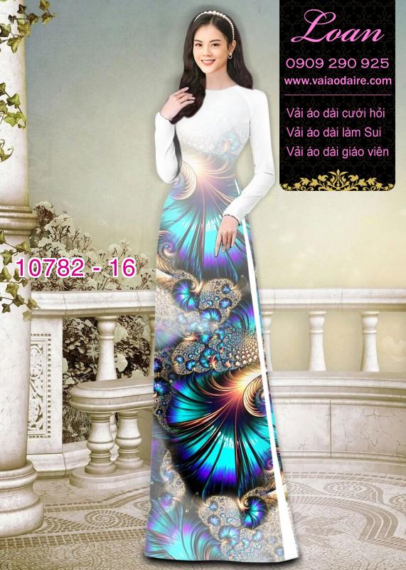 Vải áo dài hoa văn lập thể