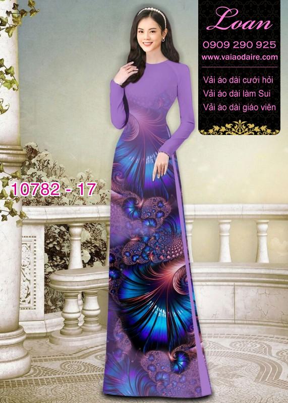 Vải áo dài hoa văn lập thể
