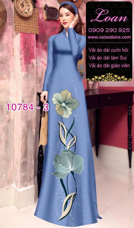 Vải áo dài hoa 3D Vải áo dài hoa 3D