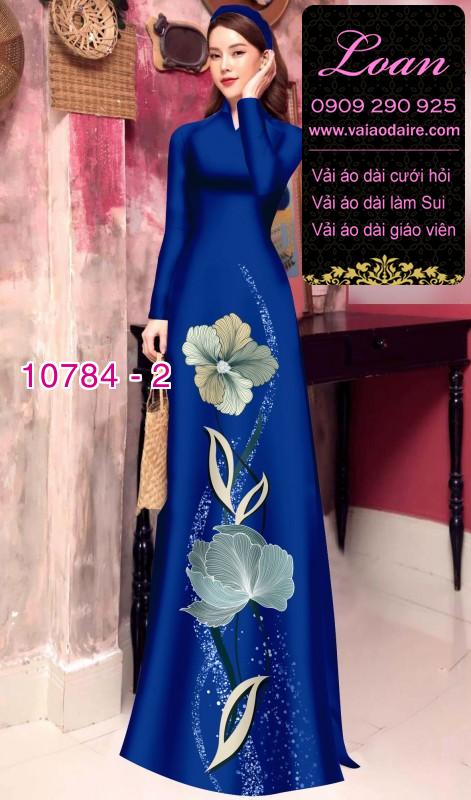 Vải áo dài hoa 3D Vải áo dài hoa 3D