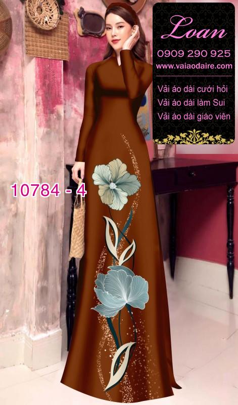 Vải áo dài hoa 3D Vải áo dài hoa 3D