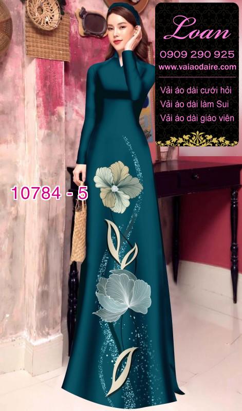 Vải áo dài hoa 3D Vải áo dài hoa 3D
