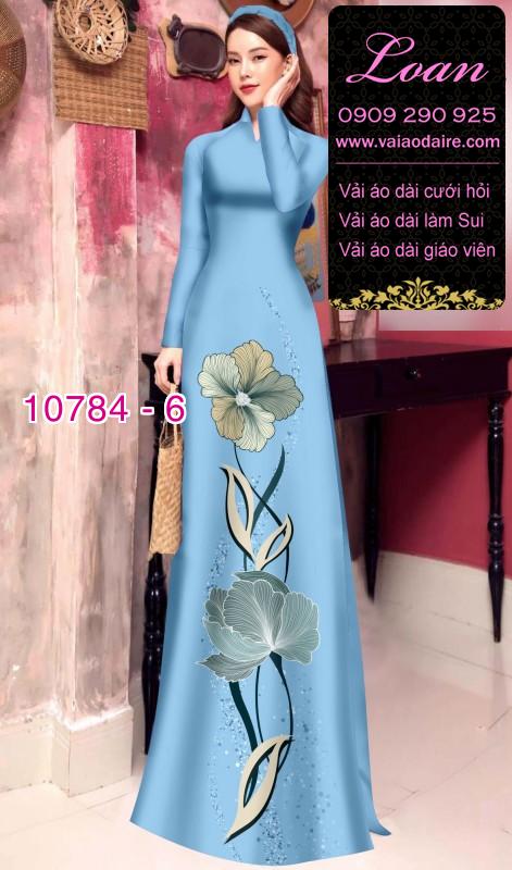 Vải áo dài hoa 3D Vải áo dài hoa 3D