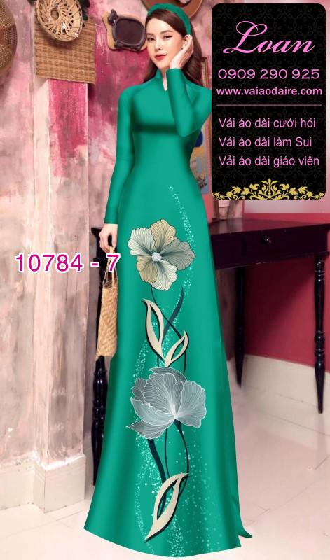 Vải áo dài hoa 3D Vải áo dài hoa 3D