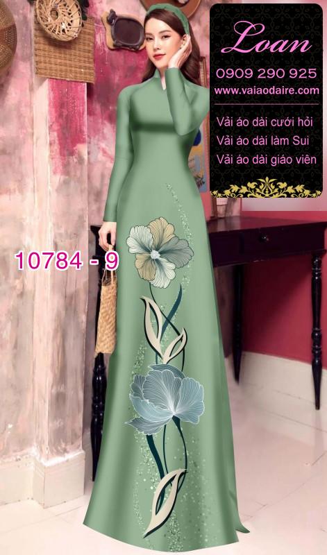 Vải áo dài hoa 3D Vải áo dài hoa 3D