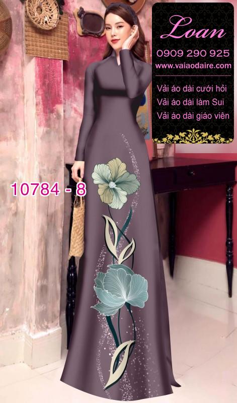 Vải áo dài hoa 3D Vải áo dài hoa 3D