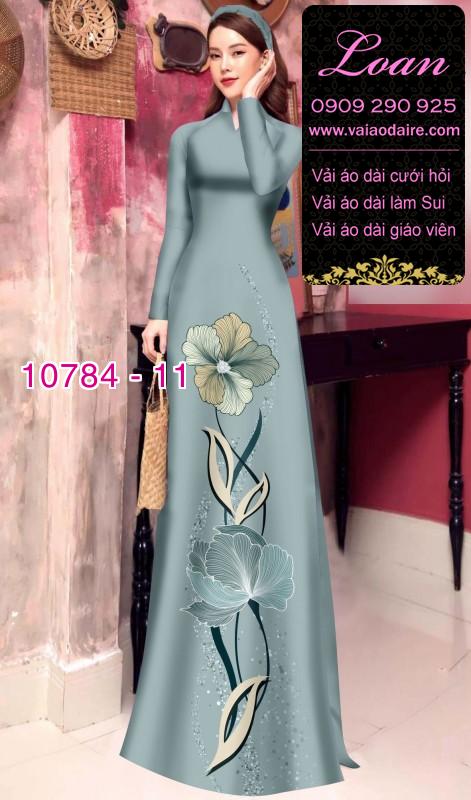 Vải áo dài hoa 3D Vải áo dài hoa 3D