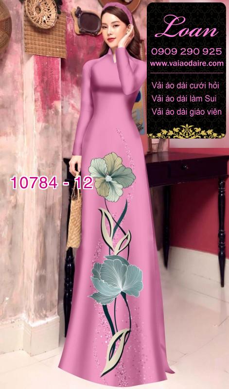 Vải áo dài hoa 3D Vải áo dài hoa 3D