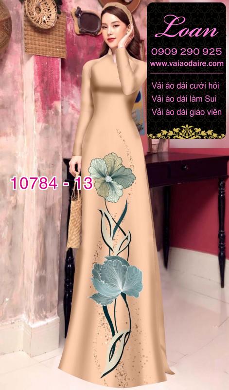 Vải áo dài hoa 3D Vải áo dài hoa 3D