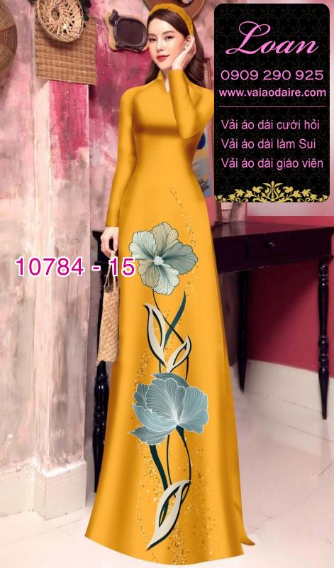 Vải áo dài hoa 3D Vải áo dài hoa 3D