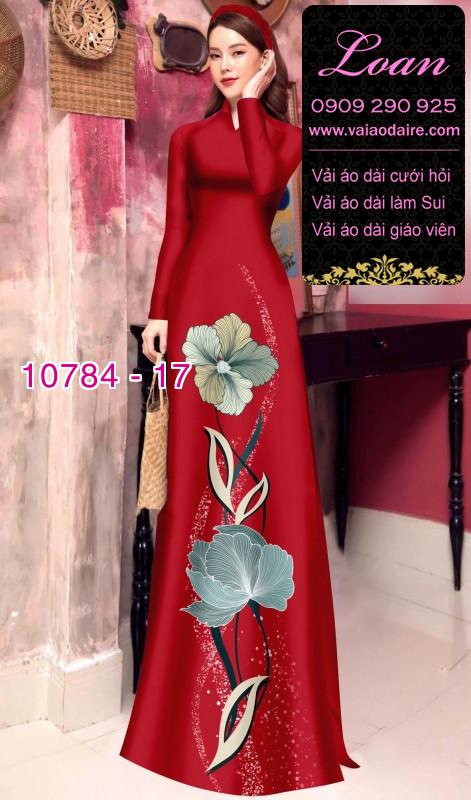Vải áo dài hoa 3D Vải áo dài hoa 3D