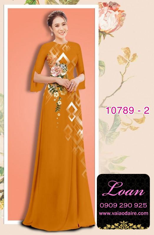 Vải áo dài hoa 3D