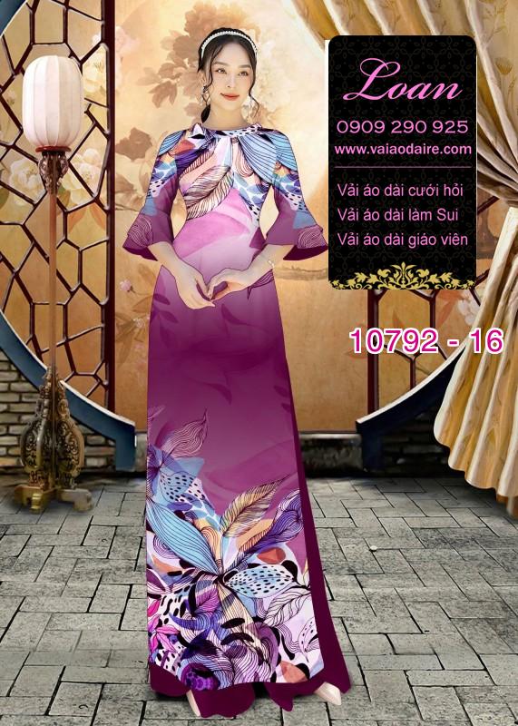 Vải áo dài hoa 3D