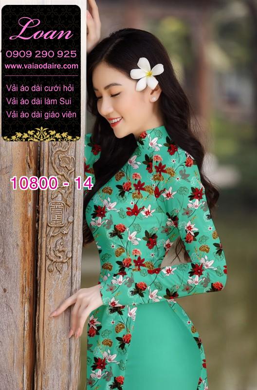 Vải áo dài hoa nhí Vải áo dài hoa nhí