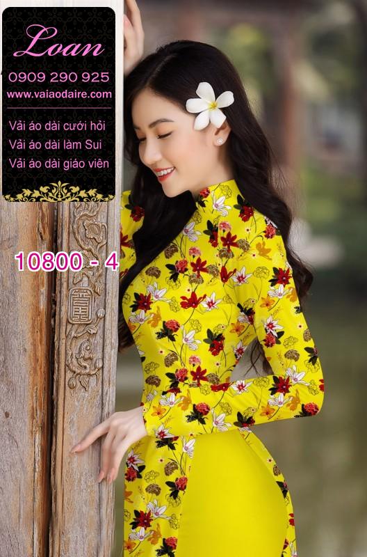 Vải áo dài hoa nhí Vải áo dài hoa nhí