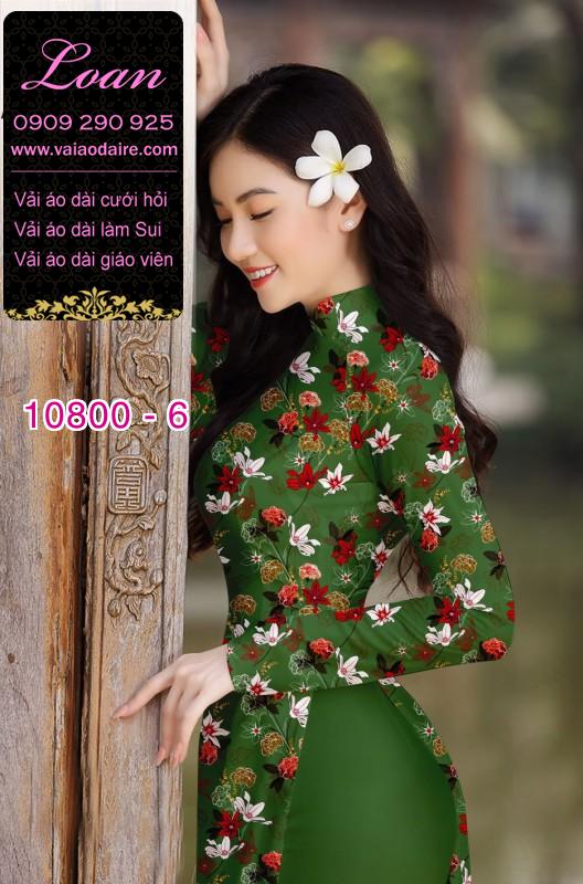 Vải áo dài hoa nhí Vải áo dài hoa nhí