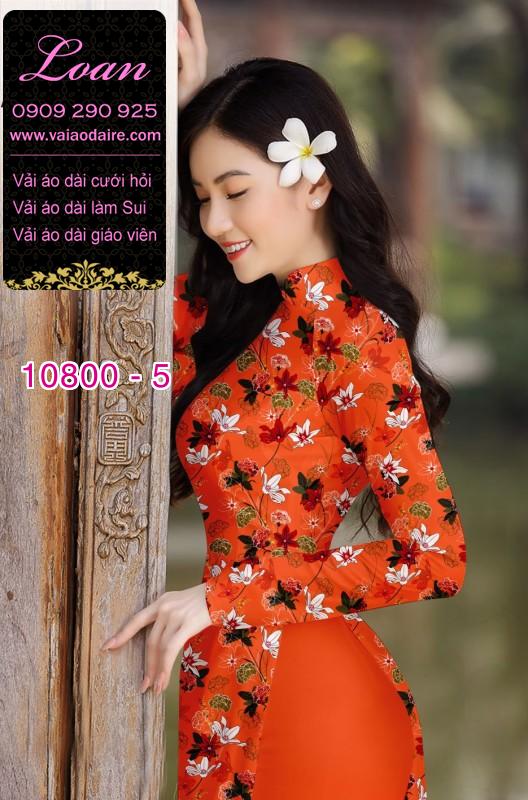 Vải áo dài hoa nhí Vải áo dài hoa nhí