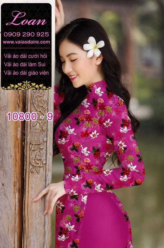 Vải áo dài hoa nhí Vải áo dài hoa nhí