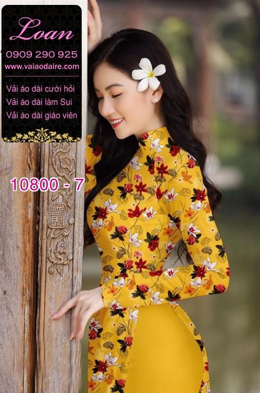 Vải áo dài hoa nhí Vải áo dài hoa nhí