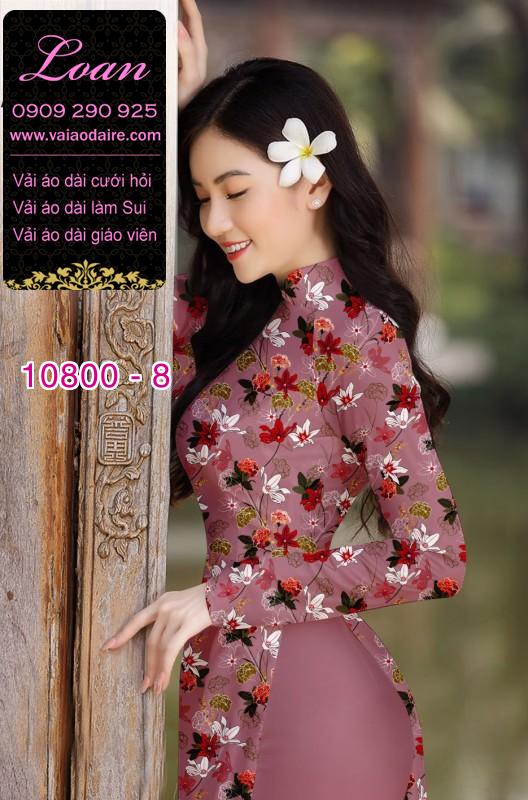 Vải áo dài hoa nhí Vải áo dài hoa nhí