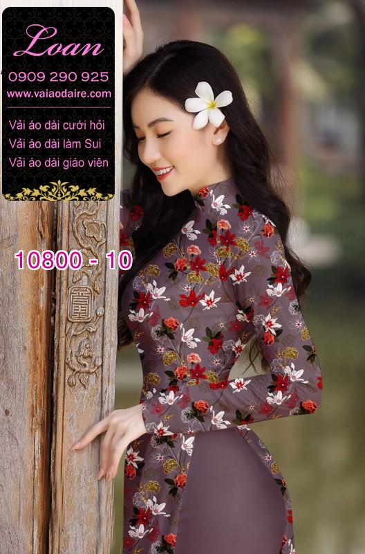 Vải áo dài hoa nhí Vải áo dài hoa nhí