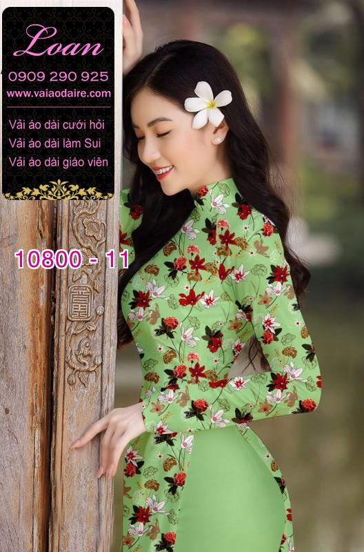 Vải áo dài hoa nhí Vải áo dài hoa nhí