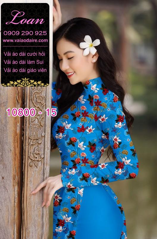 Vải áo dài hoa nhí Vải áo dài hoa nhí