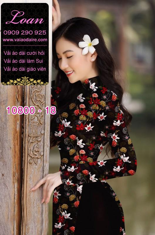 Vải áo dài hoa nhí Vải áo dài hoa nhí