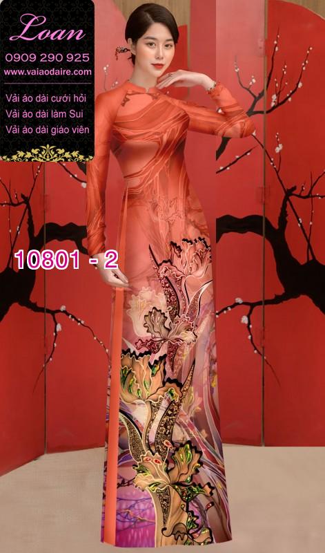 Vải áo dài hoa 3D