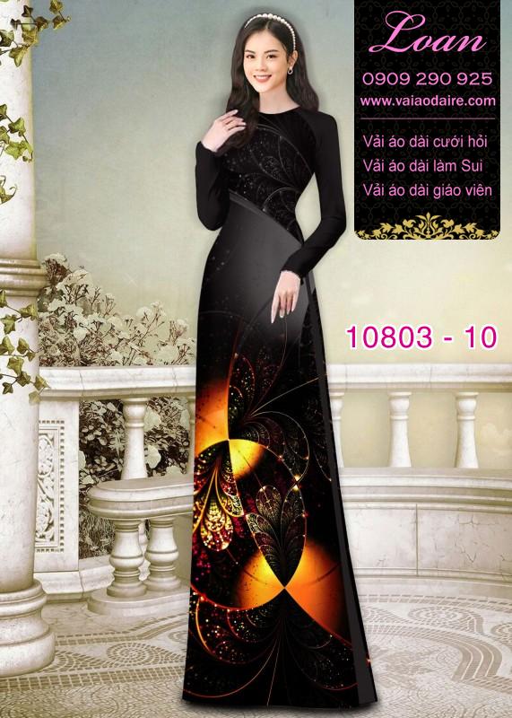 Vải áo dài hoa 3D