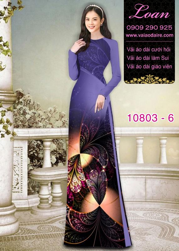 Vải áo dài hoa 3D