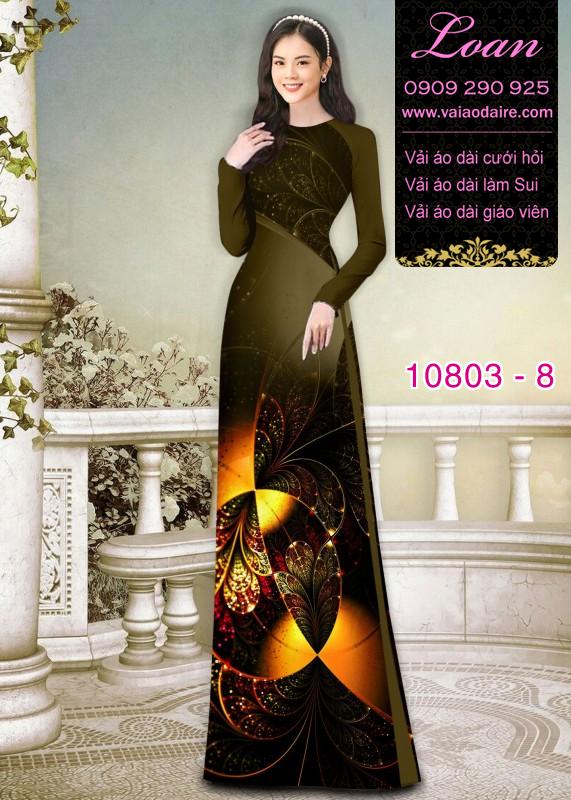 Vải áo dài hoa 3D