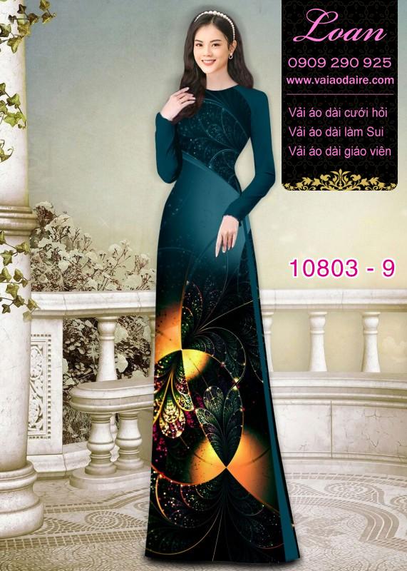 Vải áo dài hoa 3D