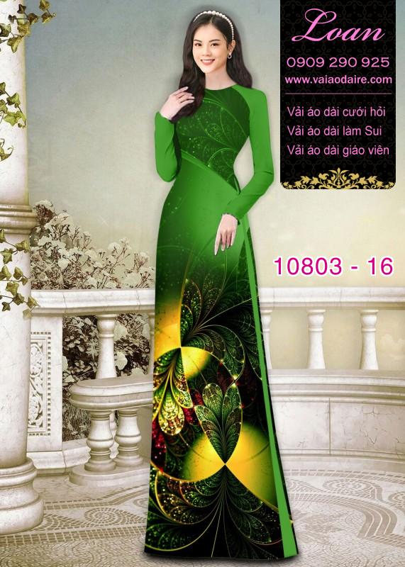 Vải áo dài hoa 3D