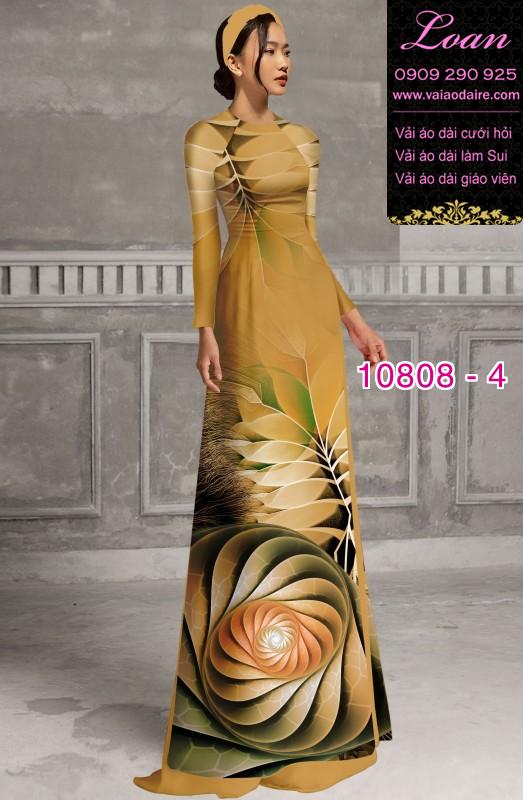 Vải áo dài hoa lập thể Vải áo dài hoa lập thể