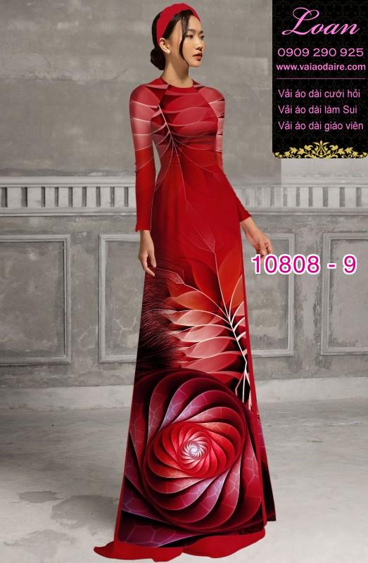 Vải áo dài hoa lập thể Vải áo dài hoa lập thể