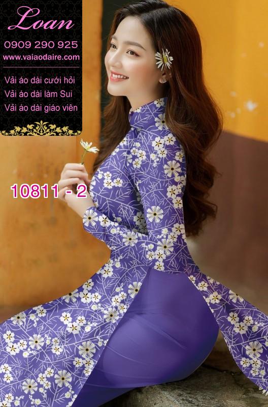 Vải áo dài hoa nhí Vải áo dài hoa nhí