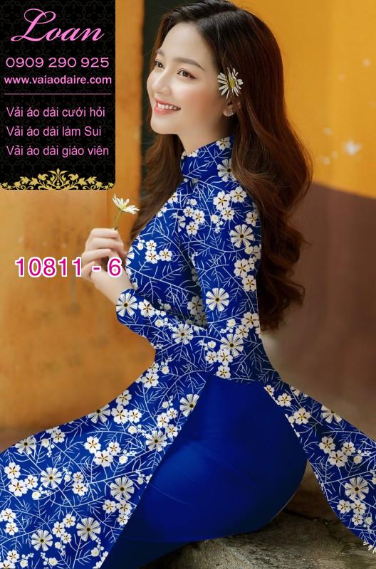 Vải áo dài hoa nhí Vải áo dài hoa nhí
