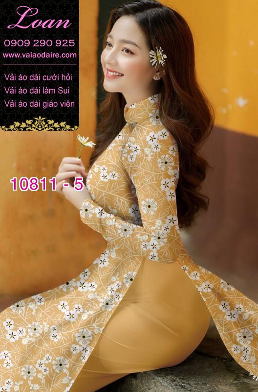 Vải áo dài hoa nhí Vải áo dài hoa nhí