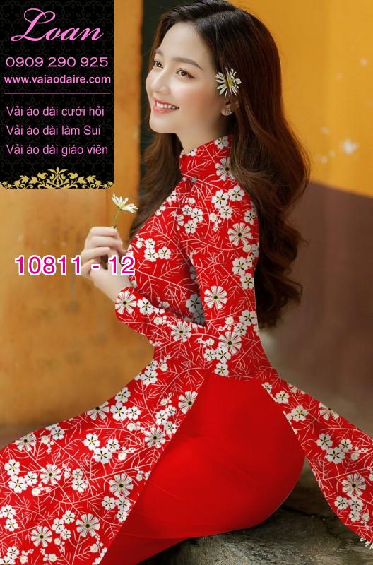 Vải áo dài hoa nhí Vải áo dài hoa nhí
