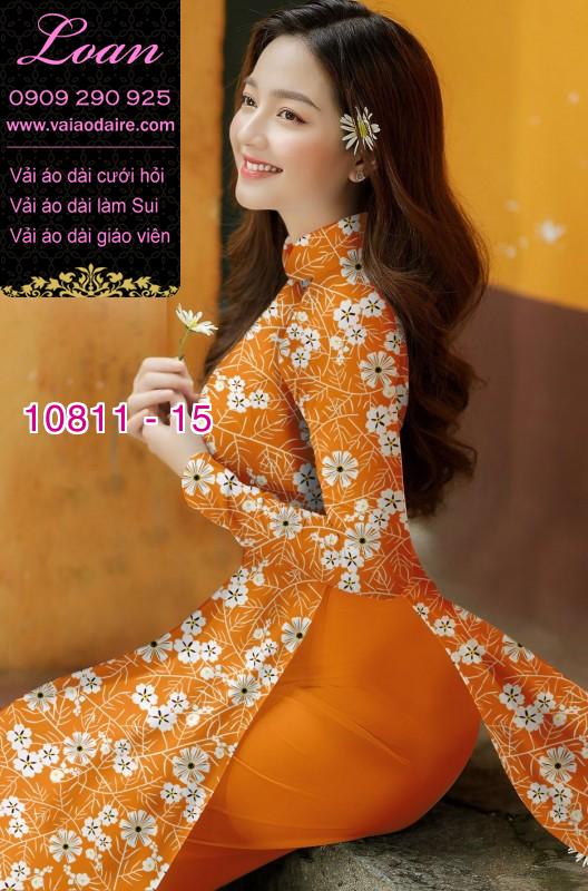 Vải áo dài hoa nhí Vải áo dài hoa nhí