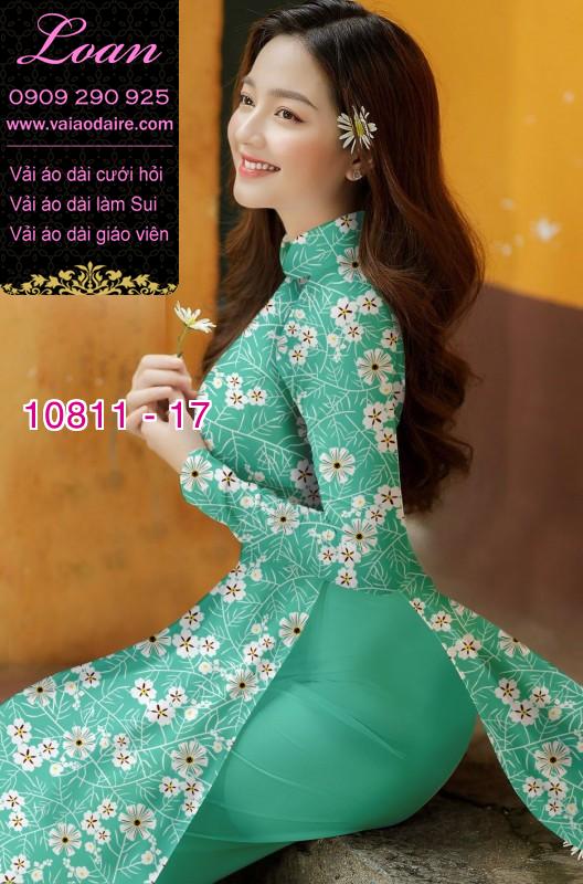 Vải áo dài hoa nhí Vải áo dài hoa nhí