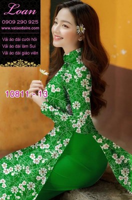 Vải áo dài hoa nhí-20986