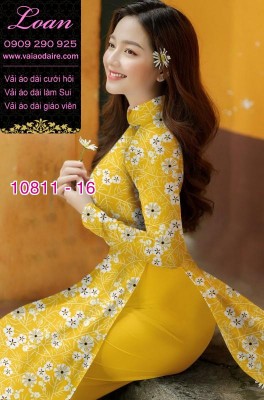 Vải áo dài hoa nhí-20986