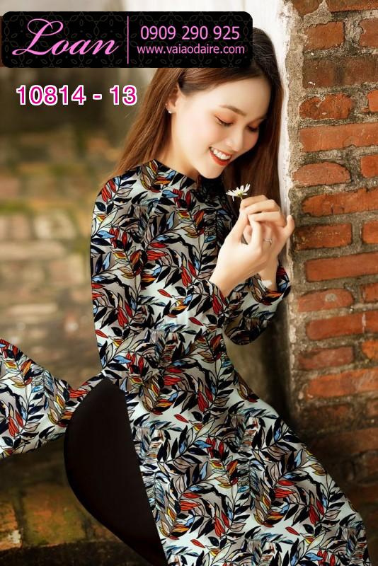 Vải áo dài hoa nhí