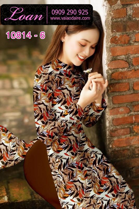 Vải áo dài hoa nhí