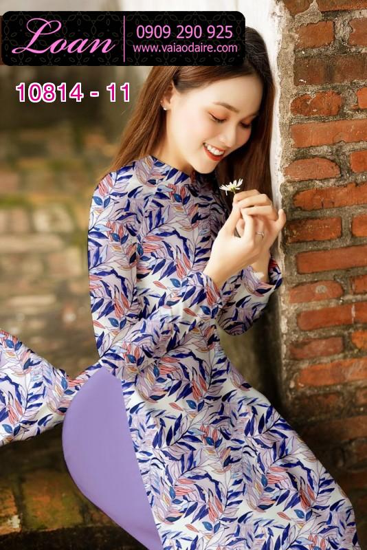 Vải áo dài hoa nhí
